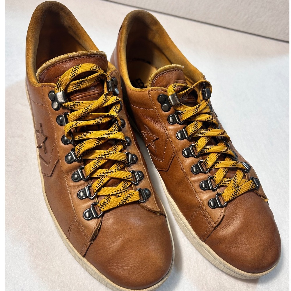 Converse x UNDEFEATED Pro Leather Low 137373C Brown Leather Sneakers Men's 12